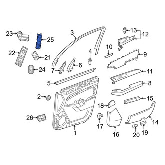 Mercedes-Benz OE - Right Door Lock Switch