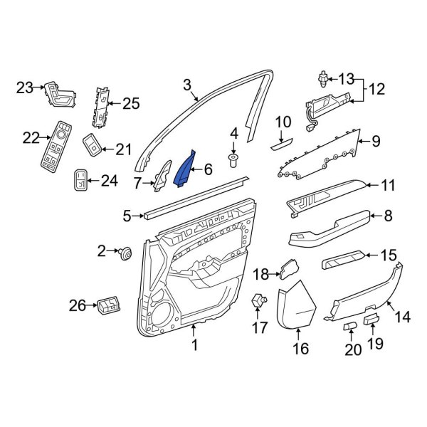 Door Mirror Trim Ring