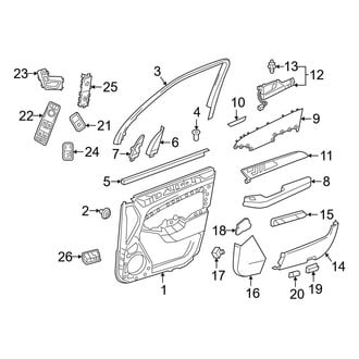 Mercedes-Benz OE - Front Door - Interior Trim