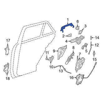 Mercedes-Benz OE - Front Left Outer Exterior Door Handle