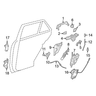 Mercedes-Benz OE - Rear Door - Lock & Hardware (Sport Utility W166 Body Code)