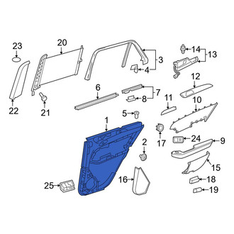 Mercedes-Benz OE - Rear Left Inner Door Interior Trim Panel