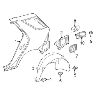 Mercedes-Benz OE - Quarter Panel & Components (Sport Utility W166 Body Code)