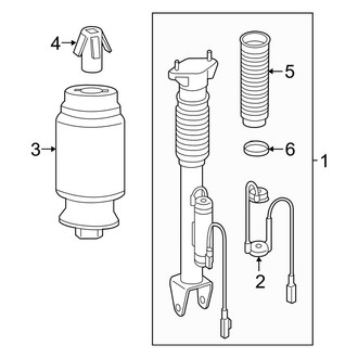 Mercedes-Benz OE - Rear Suspension - Shocks & Components (With Air Suspension)