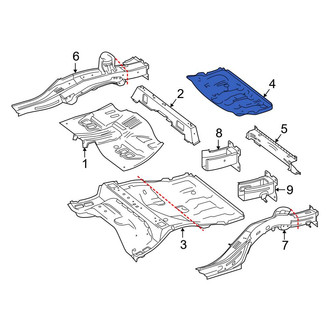 Mercedes-Benz OE - Rear Spare Tire Compartment