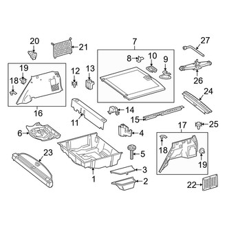 Mercedes-Benz OE - Rear Body & Floor - Interior Trim (Sport Utility W166 Body Code)