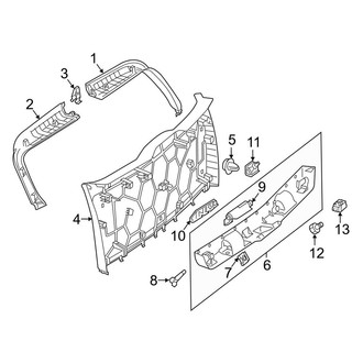 Mercedes-Benz OE - Lift Gate - Interior Trim (Sport Utility W166 Body Code)