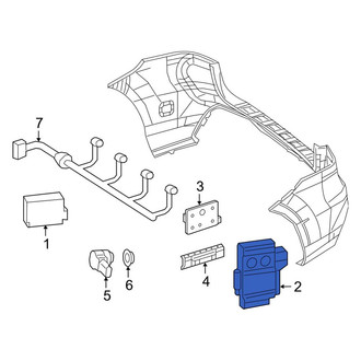 Mercedes-Benz OE - Left Blind Spot Detection System Warning Sensor Bracket