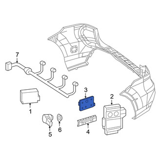 Mercedes-Benz OE - Left Blind Spot Detection System Warning Sensor Bracket