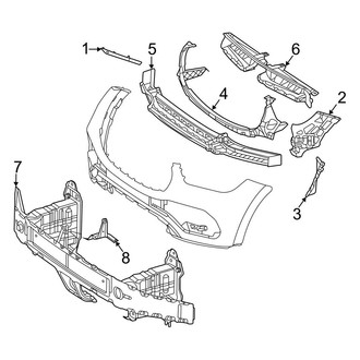 Mercedes-Benz OE - Front Bumper & Grille - Bumper & Components (W/O AMG Line Inner Components)