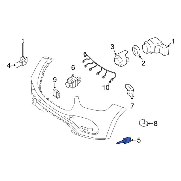 MercedesBenz OE 0009052912 Front Ambient Air Temperature Sensor
