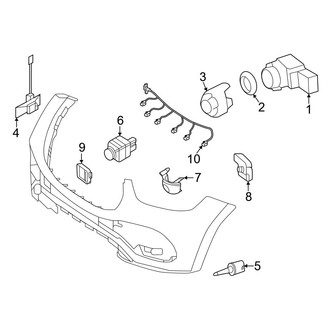 Mercedes-Benz OE - Front Bumper & Grille - Electrical Components (With AMG Line)