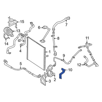 Mercedes-Benz OE - Intercooler Coolant Hose Bracket