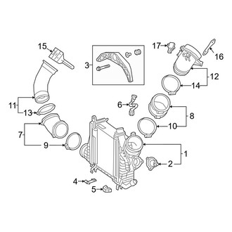Mercedes-Benz OE - Cooling - Intercooler (Engine Mounted), (2.0L)
