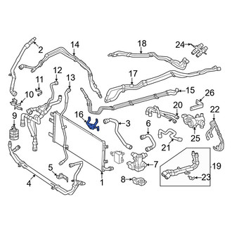 Mercedes-Benz OE - Drive Motor Battery Pack Coolant Hose Bracket