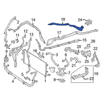 Mercedes-Benz OE - Drive Motor Battery Pack Coolant Hose