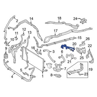 Mercedes-Benz OE - Drive Motor Battery Pack Coolant Hose