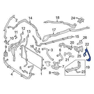 Mercedes-Benz OE - Drive Motor Battery Pack Coolant Hose