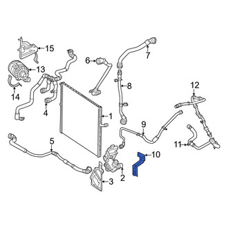 Mercedes-Benz OE - Intercooler Coolant Hose Bracket