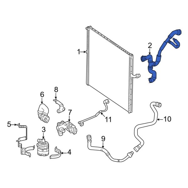 MercedesBenz OE 1675011100 Intercooler Hose