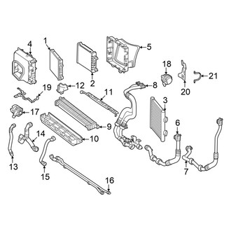 Mercedes-Benz OE - Cooling - Radiator & Components (Auxiliary)
