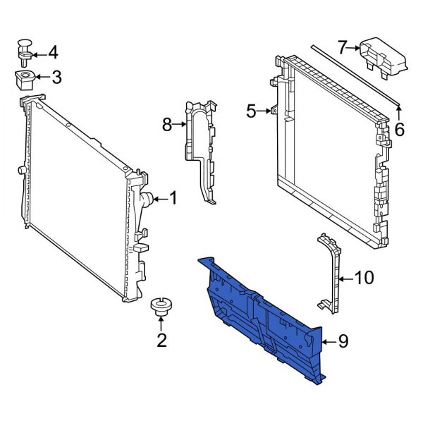 Radiator Support Air Duct