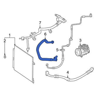Mercedes-Benz OE - A/C Refrigerant Suction Hose