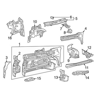 Mercedes-Benz OE - Fender - Inner Components