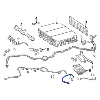 Mercedes-Benz OE - Drive Motor Battery Pack Control Module Wiring Harness