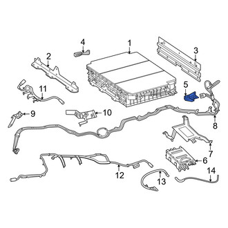 Mercedes-Benz OE - Left Drive Motor Battery Pack Bracket