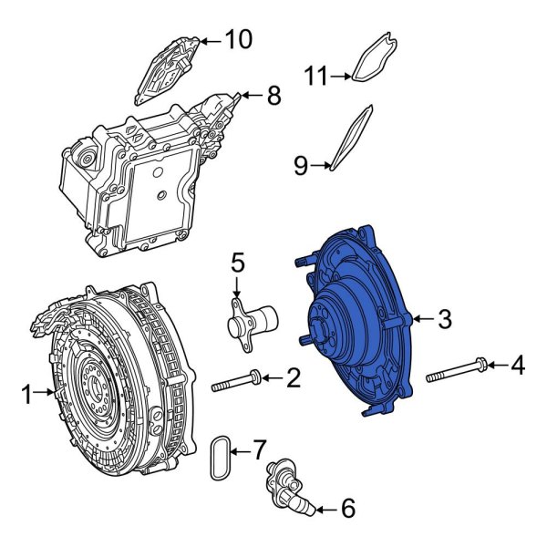 Hybrid Starter Generator Motor Bracket