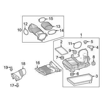 Mercedes-Benz OE - Engine - Air Intake (167.159 Body Code / 167.161 Body Code / 167.361 Body Code)