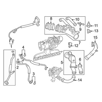 Mercedes-Benz OE - Engine - Turbocharger & Components (Pipes & Tubes), (4Matic)