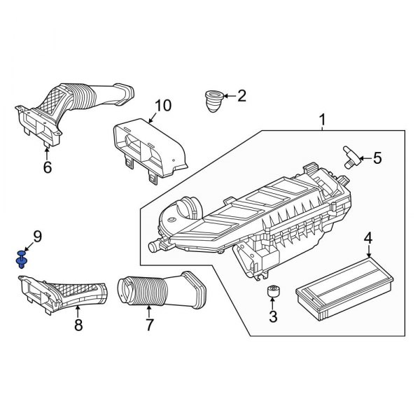 Engine Air Duct Rivet