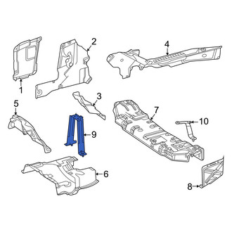Mercedes-Benz OE - Center Floor Pan Heat Shield Bracket