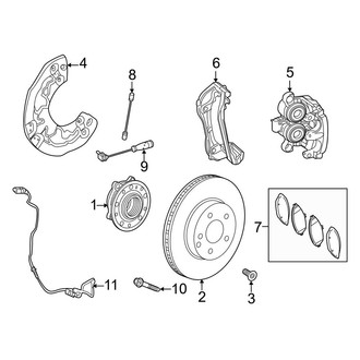 Mercedes-Benz OE - Front Suspension - Brake Components (Base)