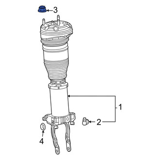 Mercedes-Benz OE - Upper Suspension Shock Absorber Nut