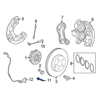 Mercedes-Benz OE - Front ABS Wheel Speed Sensor