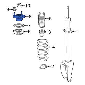 Mercedes-Benz OE - Front Suspension Strut Mount