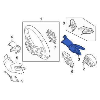 Mercedes-Benz OE - Upper Steering Wheel Trim