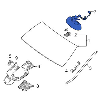 Mercedes-Benz OE - Front Interior Rear View Mirror