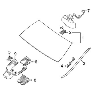 Mercedes-Benz OE - Windshield - Glass
