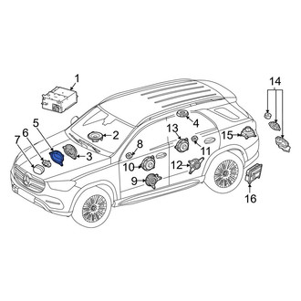 Mercedes-Benz OE - Radio Speaker Enclosure