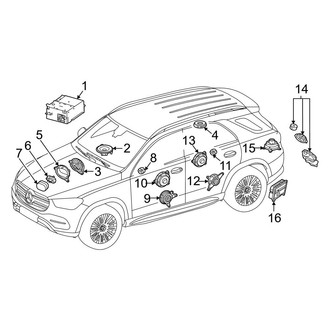 Mercedes-Benz OE - Instrument Panel - Sound System