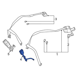 Mercedes-Benz OE - Rear Seat Belt Receptacle