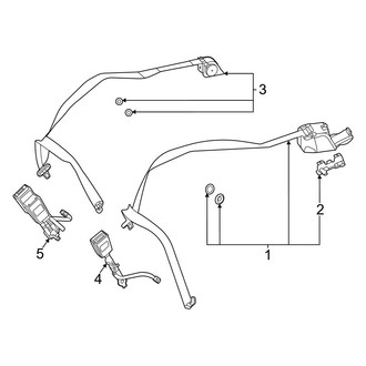 Mercedes-Benz OE - Restraint Systems - Second Row Seat Belts