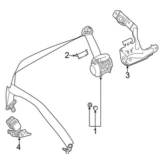 Mercedes-Benz OE - Restraint Systems - Third Row Seat Belts