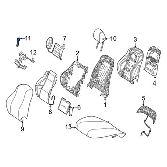 Mercedes-Benz OE - Rear Left Headrest Guide
