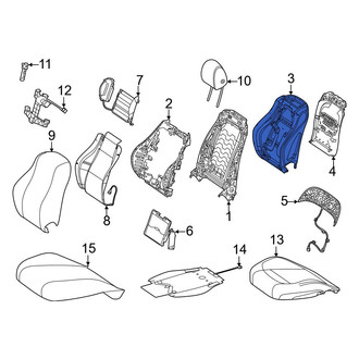 Mercedes-Benz OE - Center Left Outer Seat Back Cushion