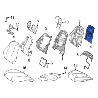 Mercedes-Benz OE - Center Right Seat Back Panel